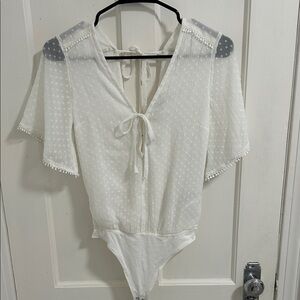 Abercrombie White Bodysuit